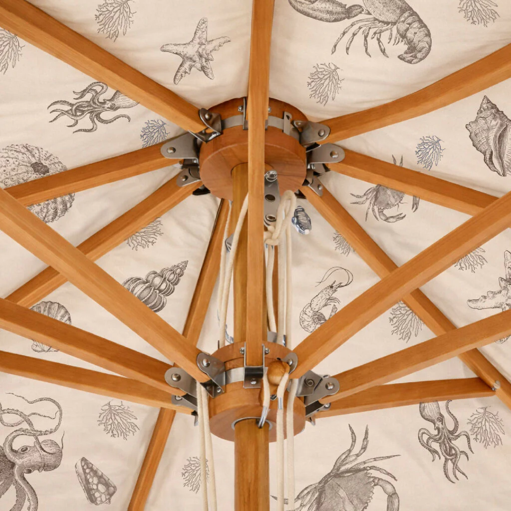 Harbour Bounty Parasol – Harbour Ink (2.4m) - Image 4