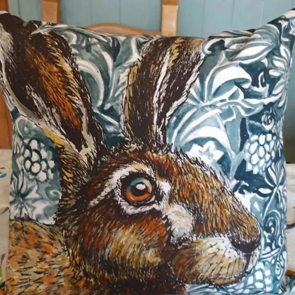 Hare Cushion Cover - Image 3