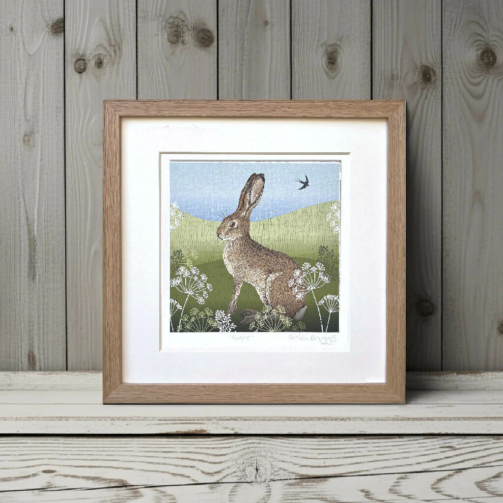 Hare -Signed and mounted Giclée Art Print - Image 2