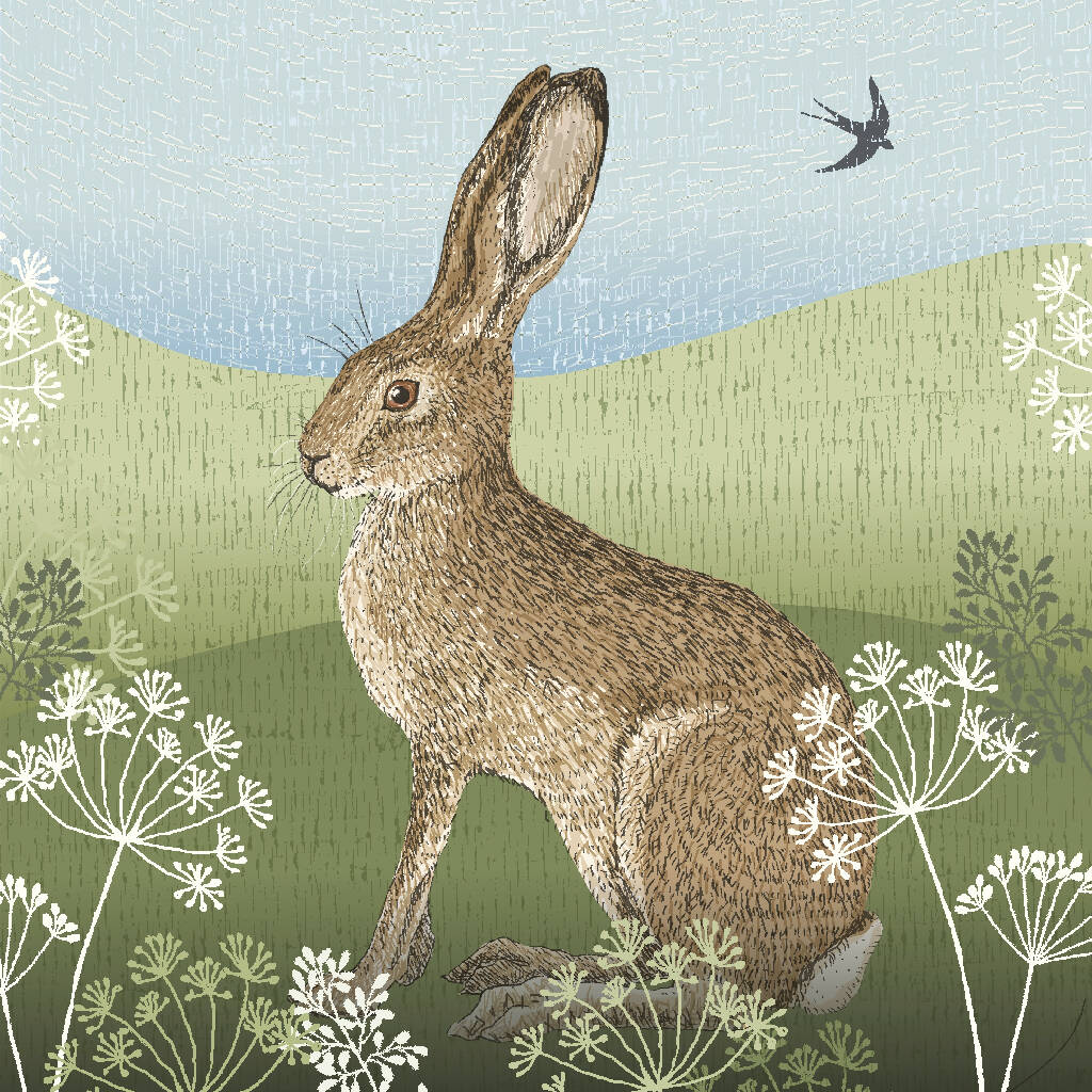 Hare -Signed and mounted Giclée Art Print - Image 6
