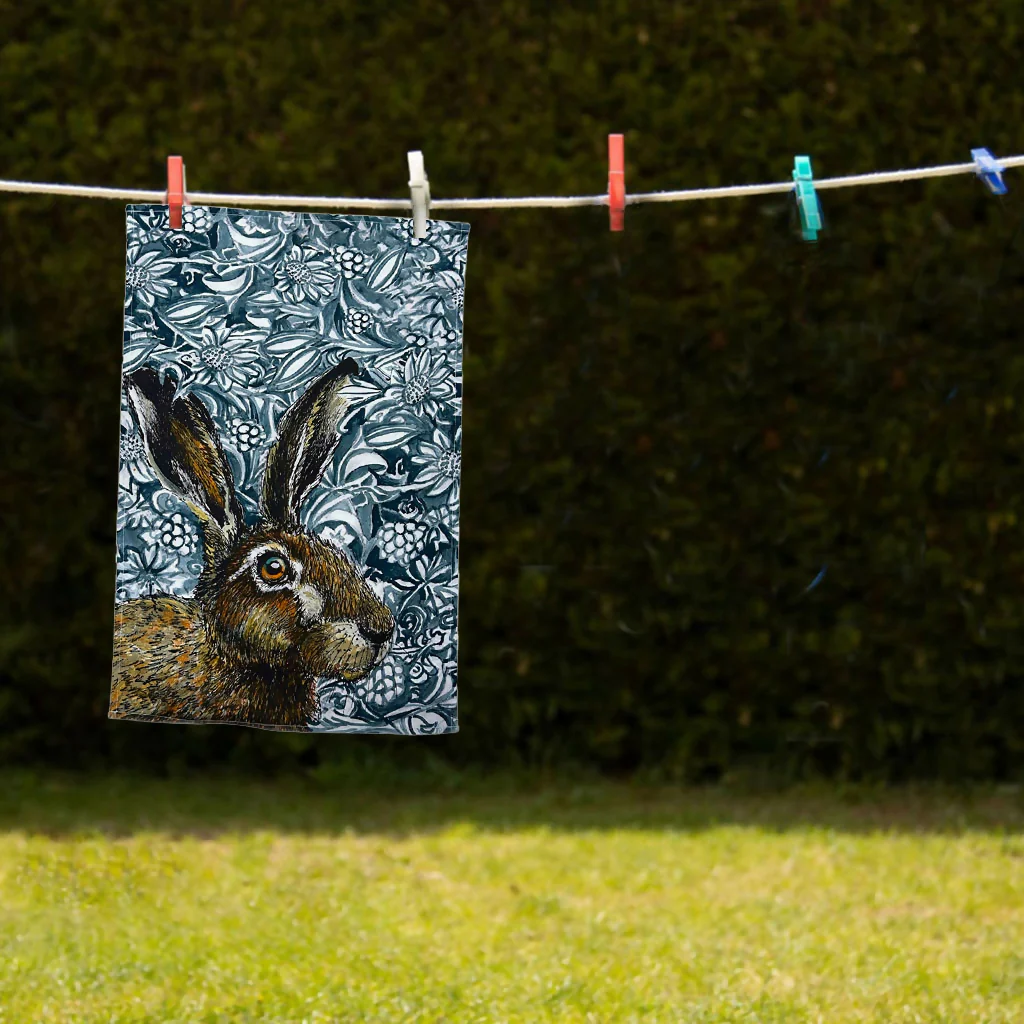 Hare Tea Towel