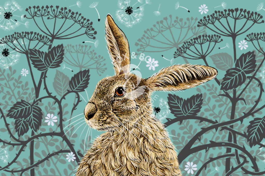 Hare Tea Towel - Image 4