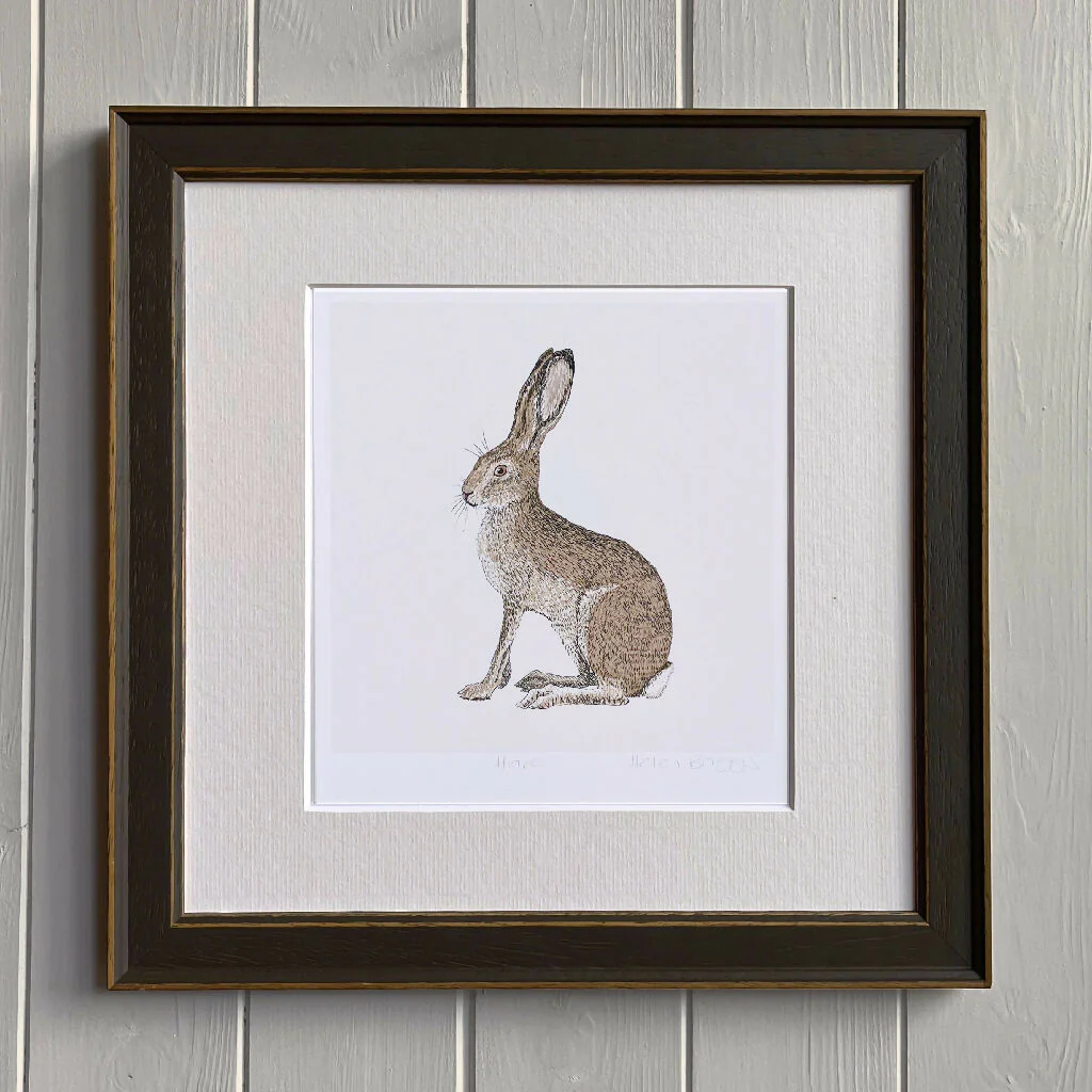 Hare White -Signed and mounted Giclée Art Print - Image 2