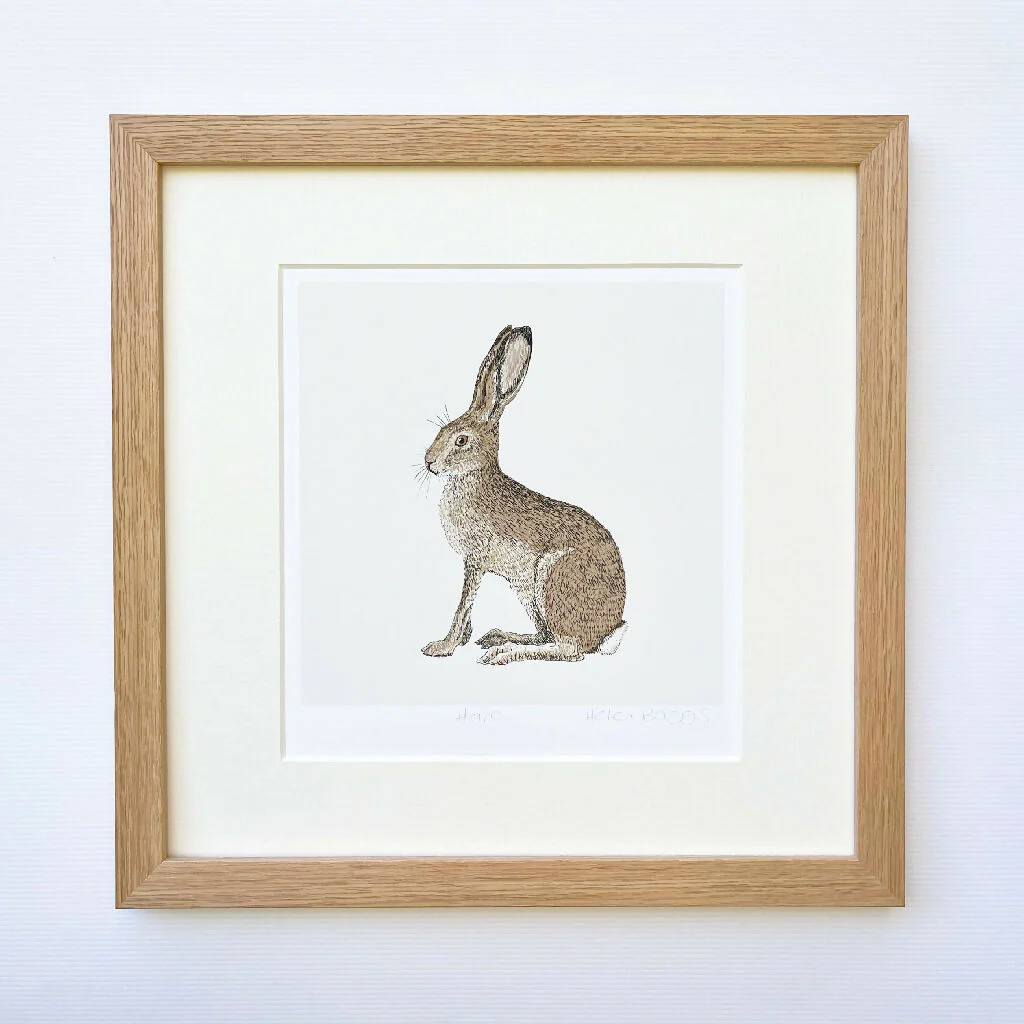 Hare White -Signed and mounted Giclée Art Print - Image 5