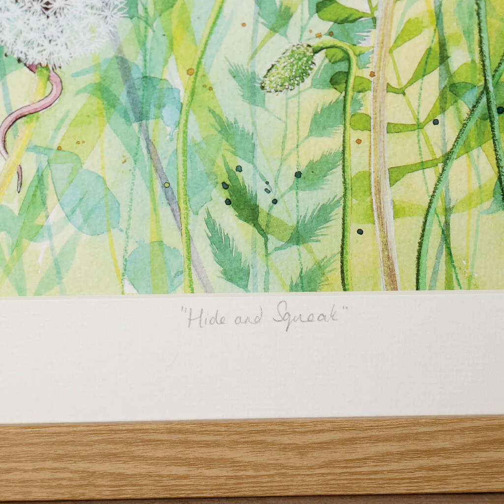 Harvest Mice & Poppies Limited Edition Print 'Hide and Squeak' | Jina Gelder Illustration - Image 4