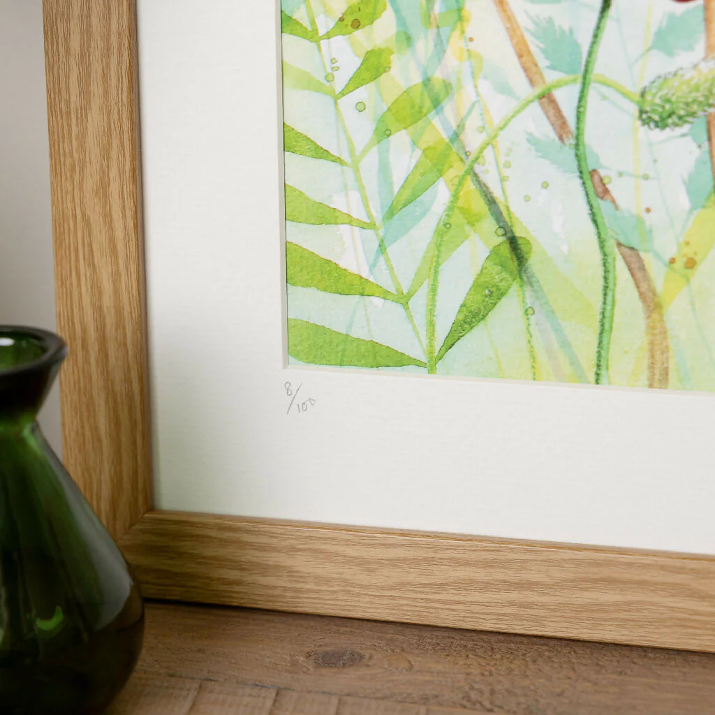 Harvest Mice & Poppies Limited Edition Print 'Hide and Squeak' | Jina Gelder Illustration - Image 6