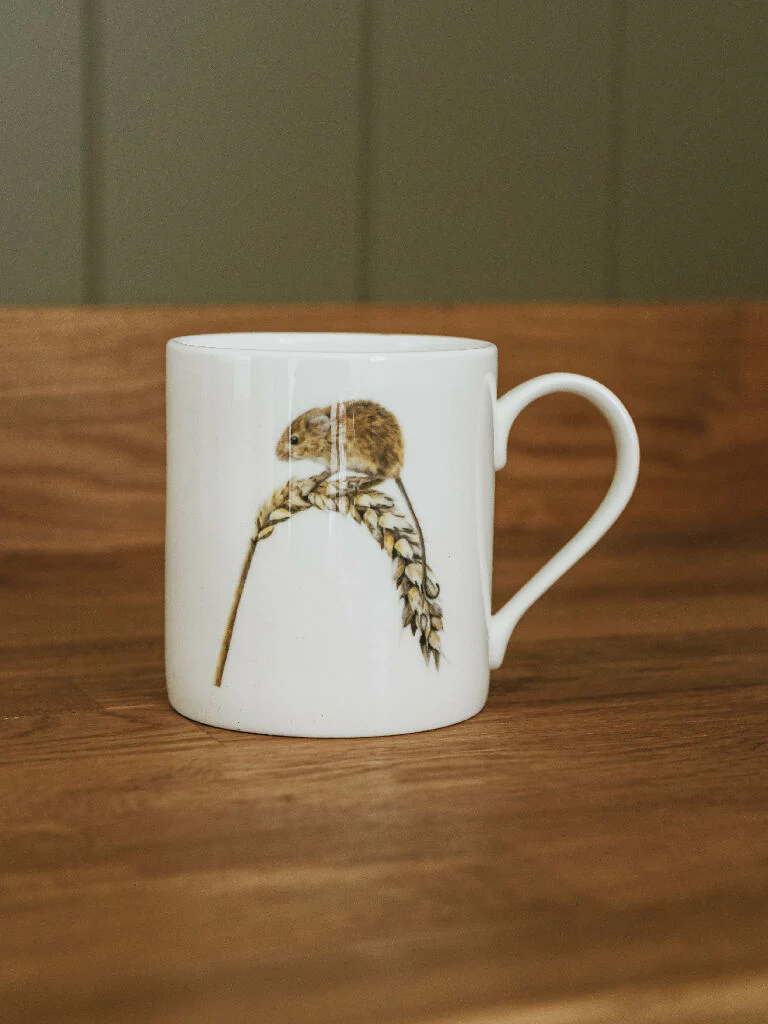 Harvest Mouse Bone China Mug - Image 2