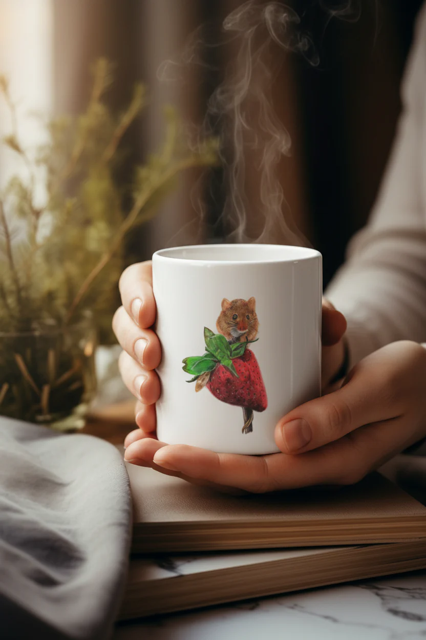 Harvest Mouse Mug – Inspired by Nature - Image 3