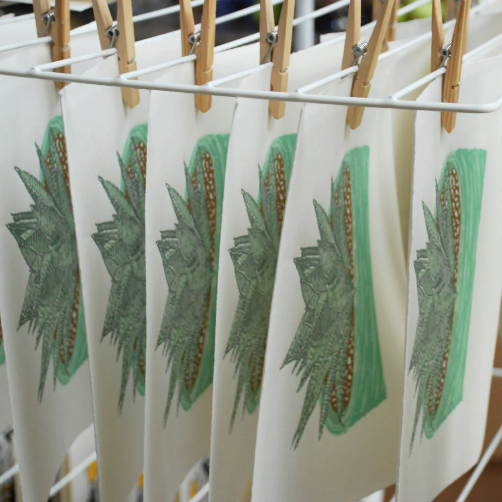 Haworthia - Limited Edition - Original Linocut Print - Image 4