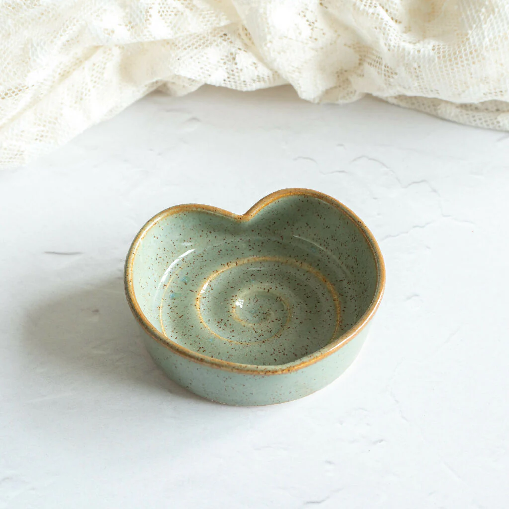 Heart Shaped Wheel-Thrown Trinket Dish - Image 11