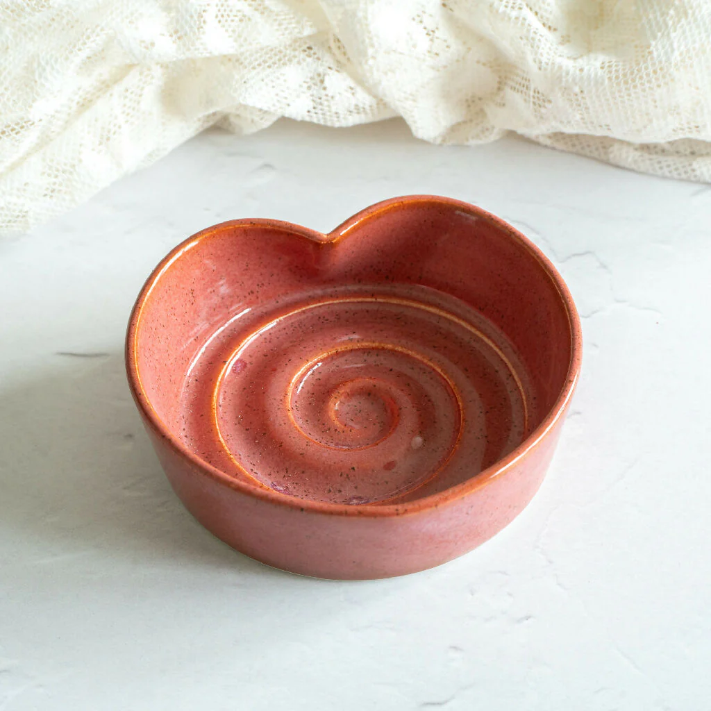 Heart Shaped Wheel-Thrown Trinket Dish - Image 12