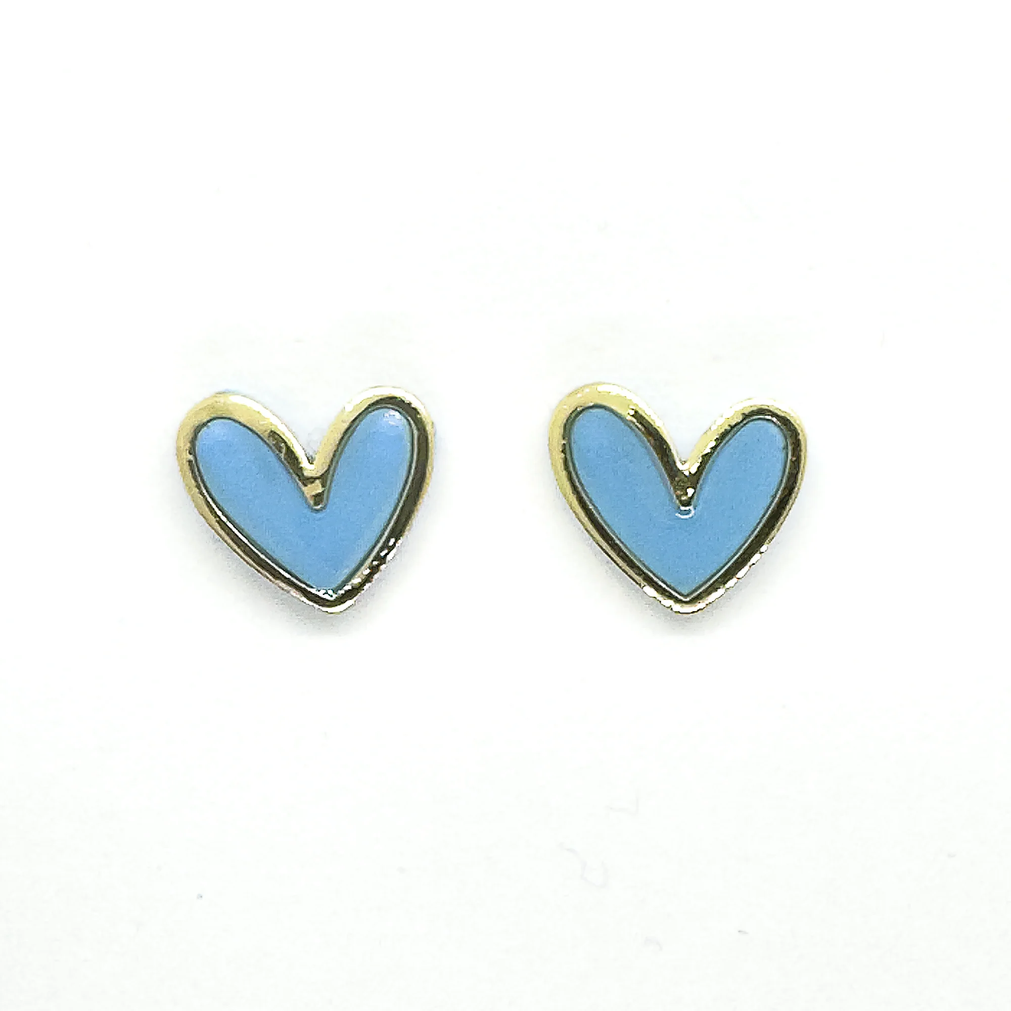 Hearts Earrings | Baby Blue - Image 3