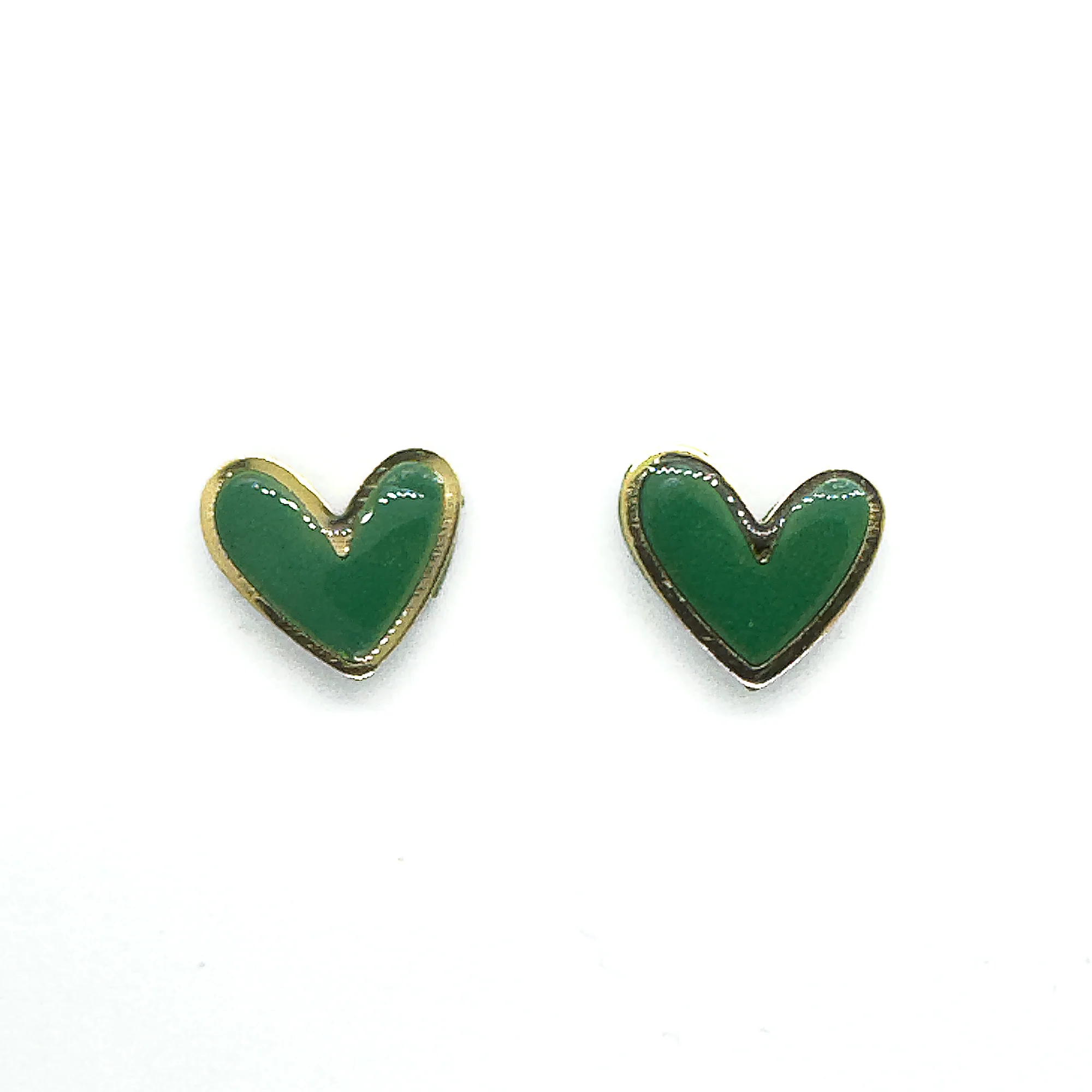 Hearts Earrings | Olive - Image 2