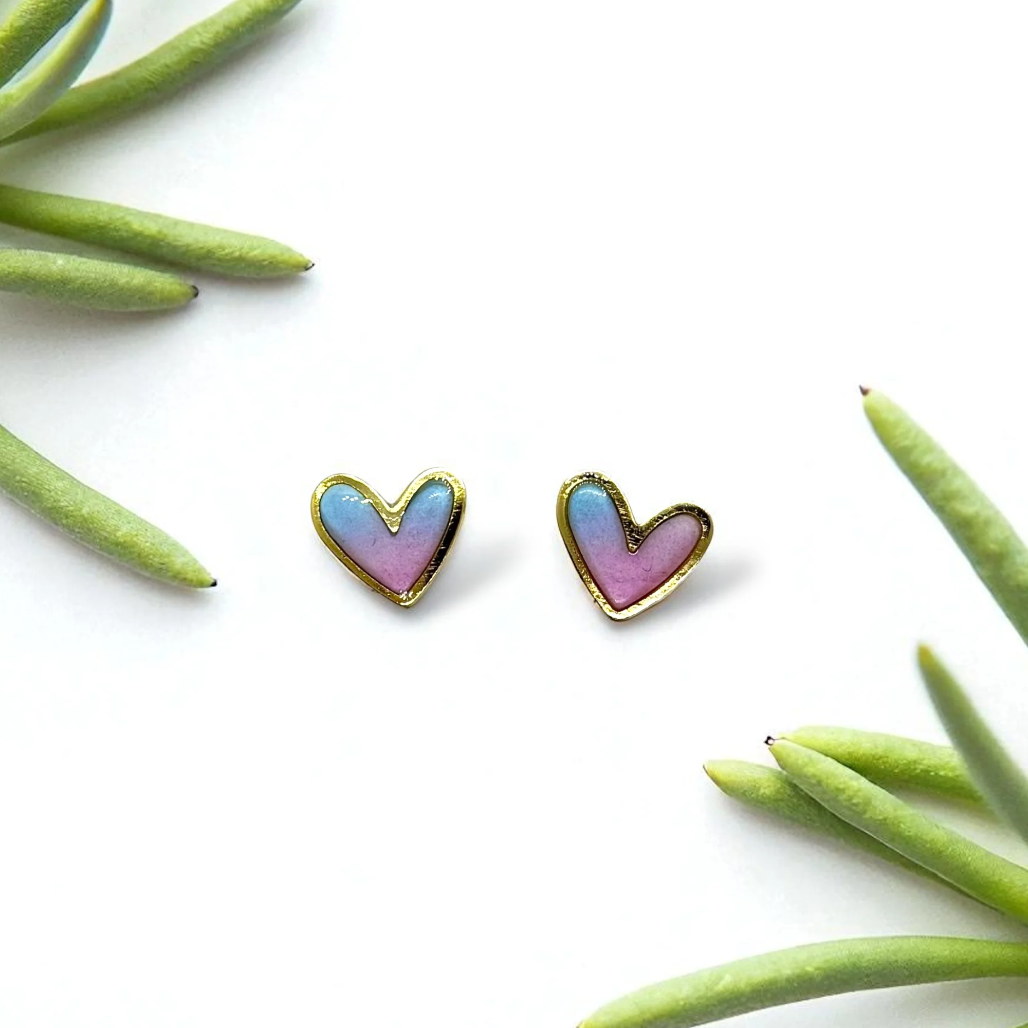 Hearts Earrings | Sunrise - Image 3