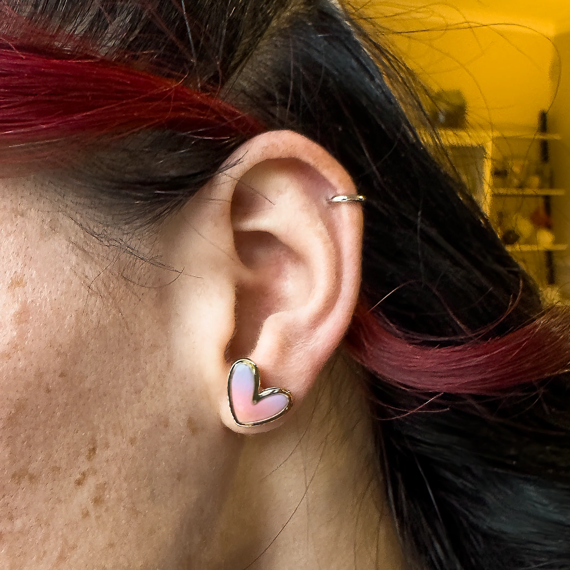 Hearts Earrings | Sunset