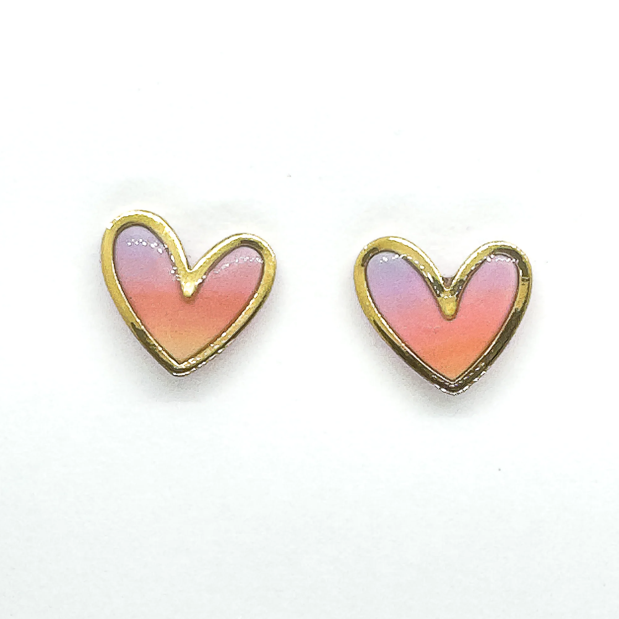 Hearts Earrings | Sunset - Image 2