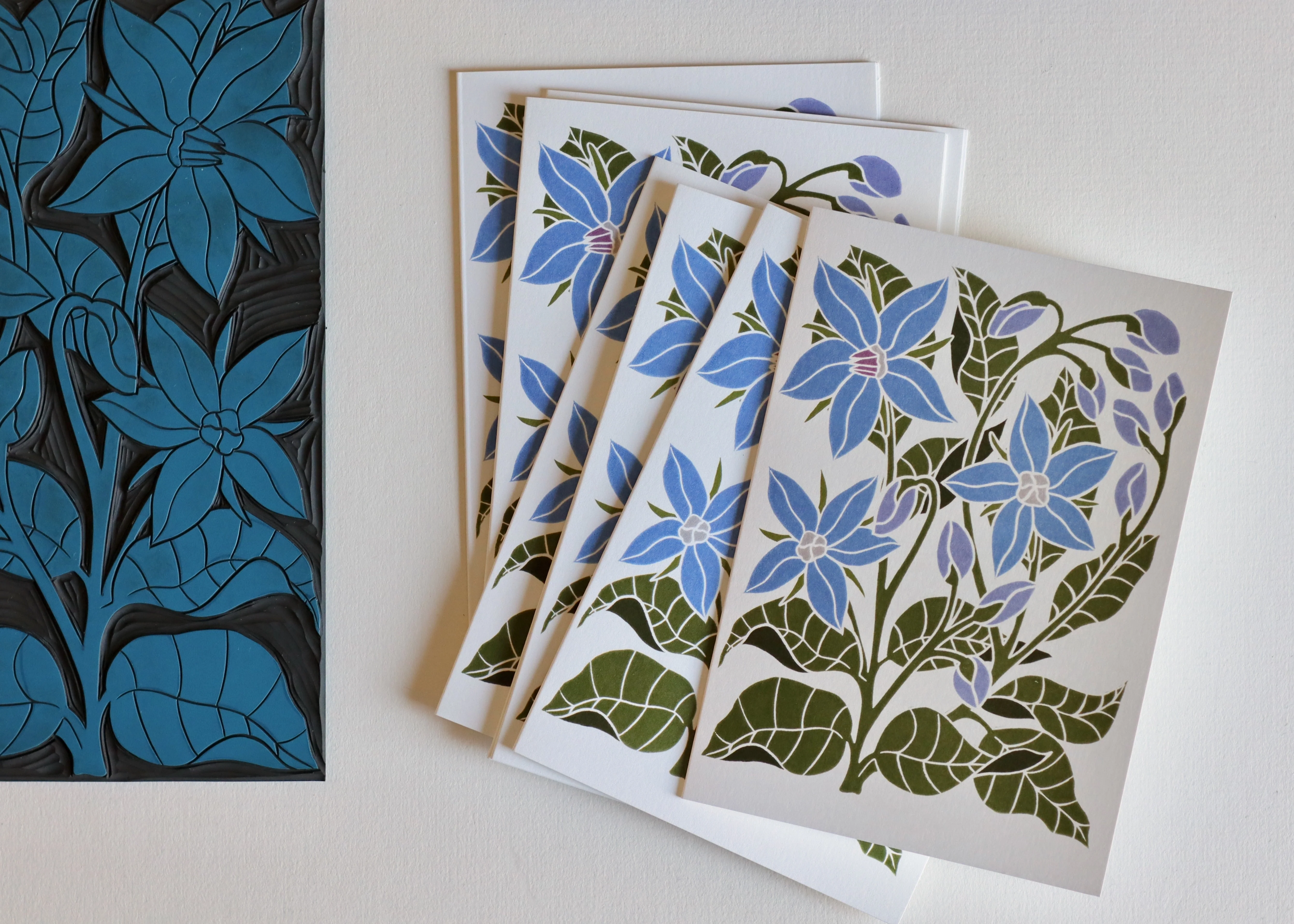 Heritage Kitchen Borage Notecards | Set of 8 Notecards & Envelopes - Image 7