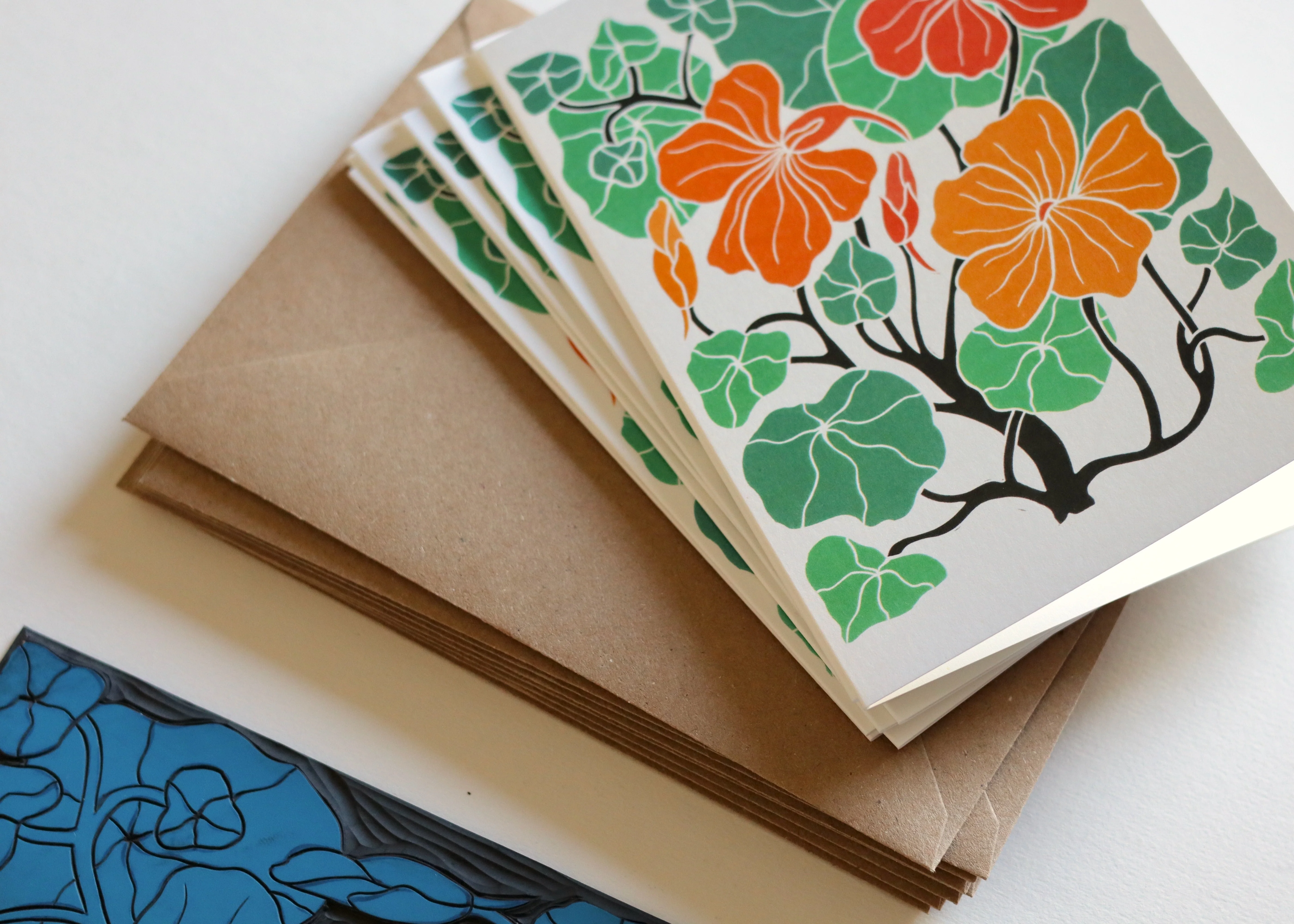 Heritage Kitchen Nasturtium Notecards | Set of 8 Notecards & Envelopes - Image 2