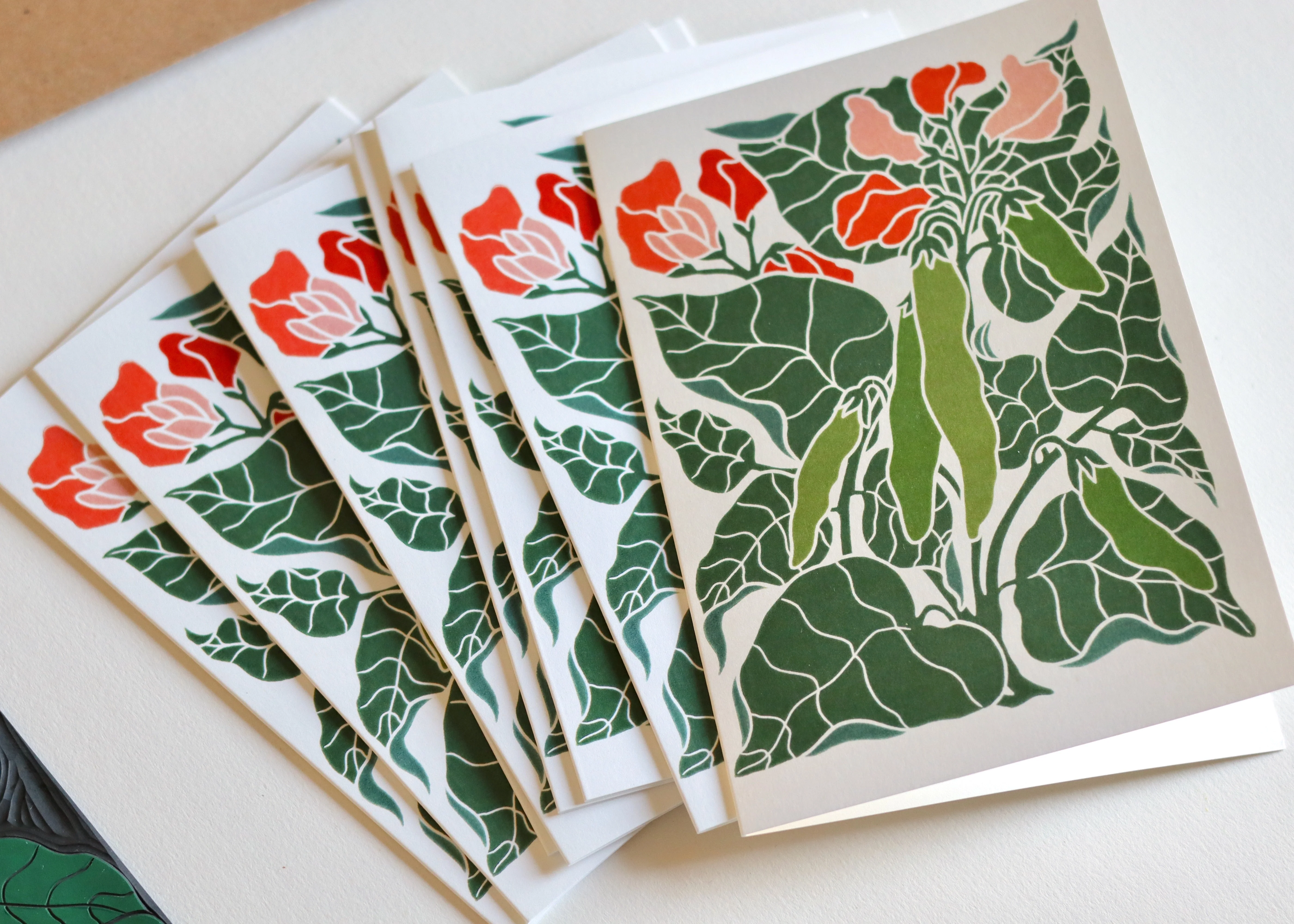 Heritage Kitchen Runner Beans Notecards | Set of 8 Notecards & Envelopes - Image 2