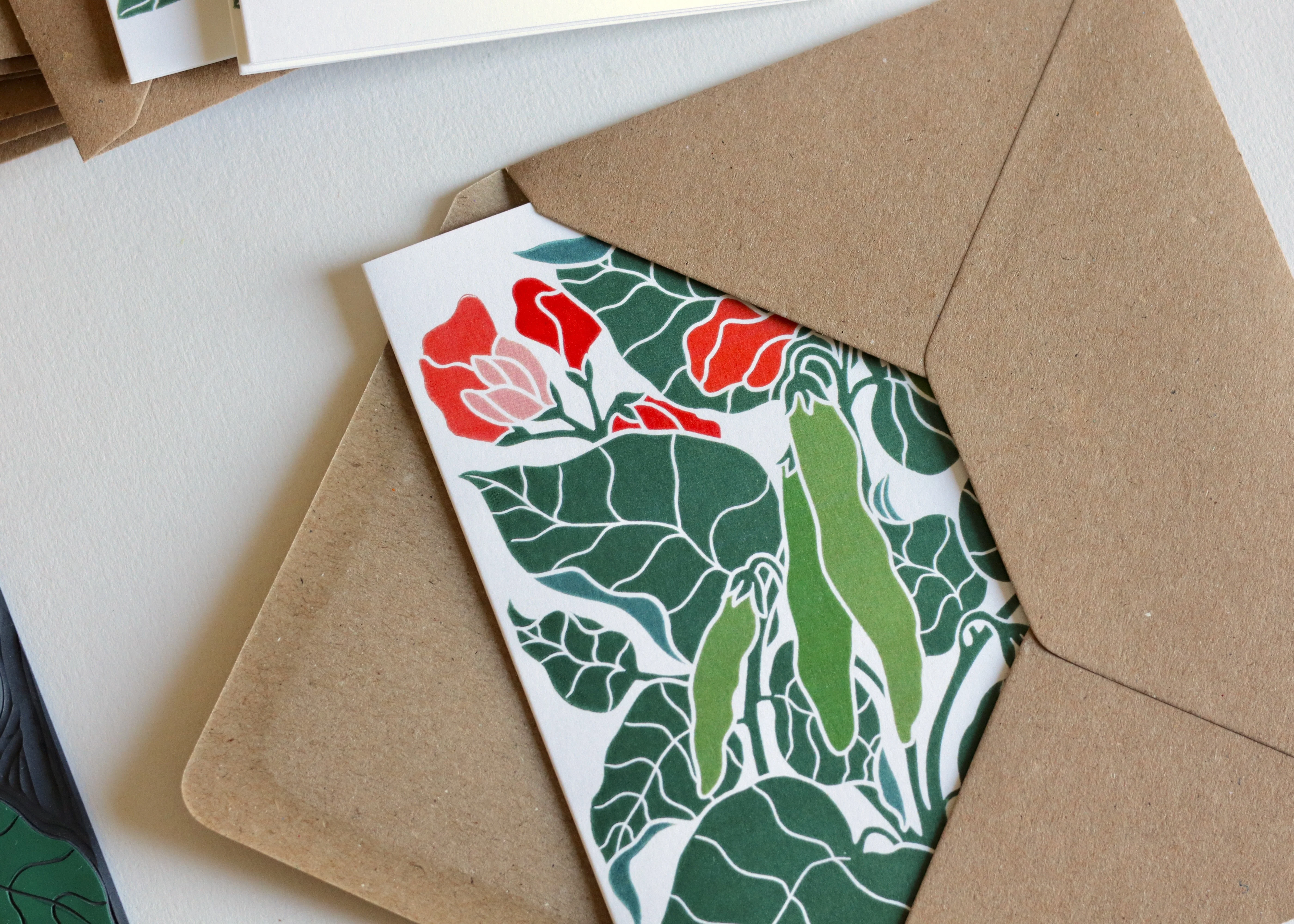 Heritage Kitchen Runner Beans Notecards | Set of 8 Notecards & Envelopes - Image 4