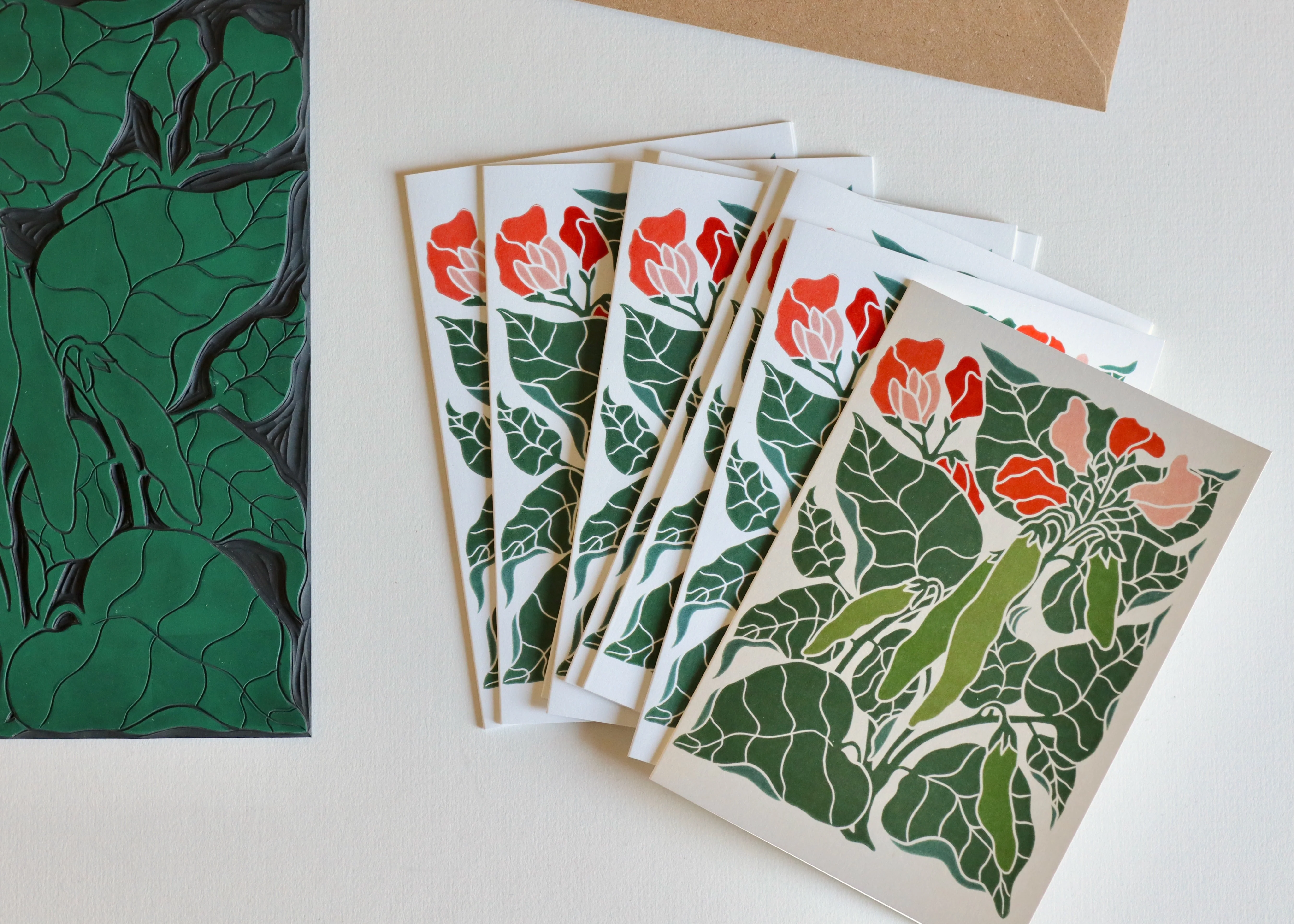 Heritage Kitchen Runner Beans Notecards | Set of 8 Notecards & Envelopes - Image 8