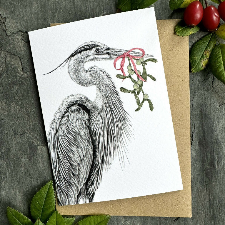 Heron Christmas Card - Image 3