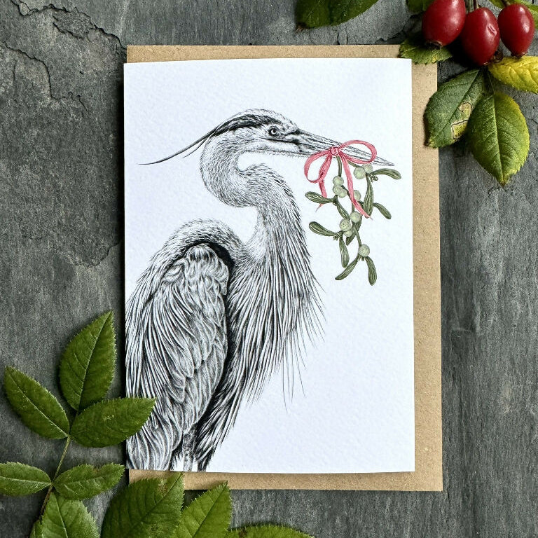Heron Christmas Card - Image 4