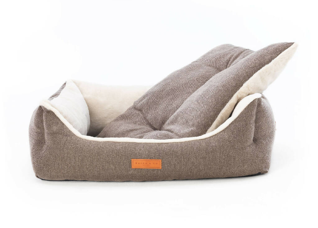 Luxury Tweed Dog Bed With Removable Covers | Lincoln - Image 5