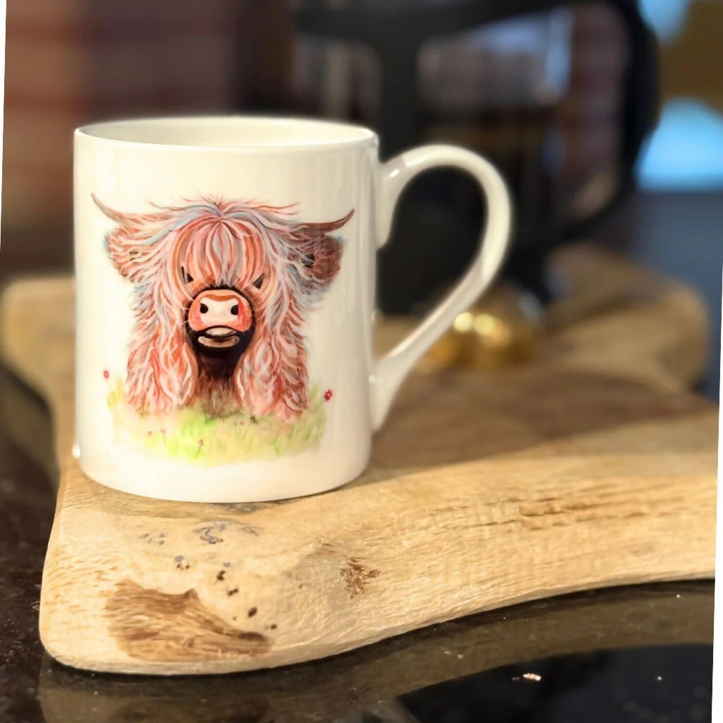 Highland Cow Bone China Mug - Country Collection