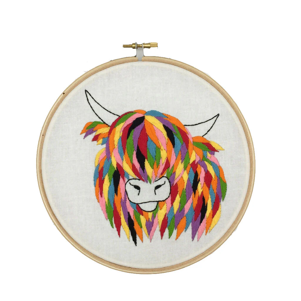 Highland Cow Embroidery Kit - Image 2