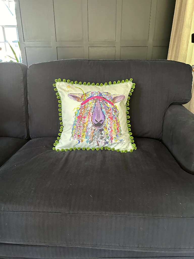 Hippie Longwool Sheep Cushion - Image 3