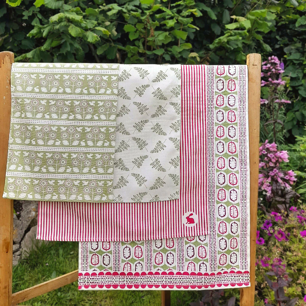 Honesty Seed Organic Cotton Tea Towel - Image 2