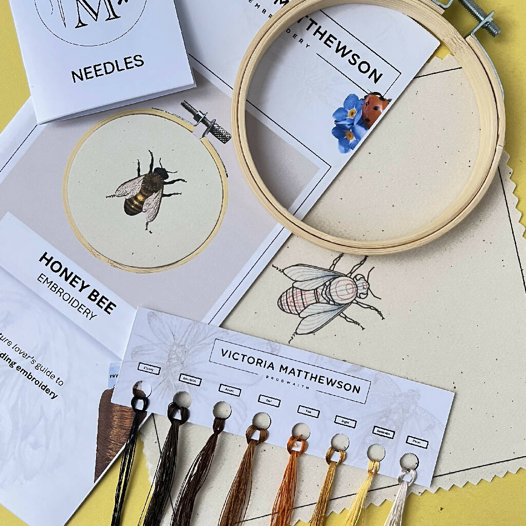 Honey Bee Silk Shading Embroidery Kit - Image 3