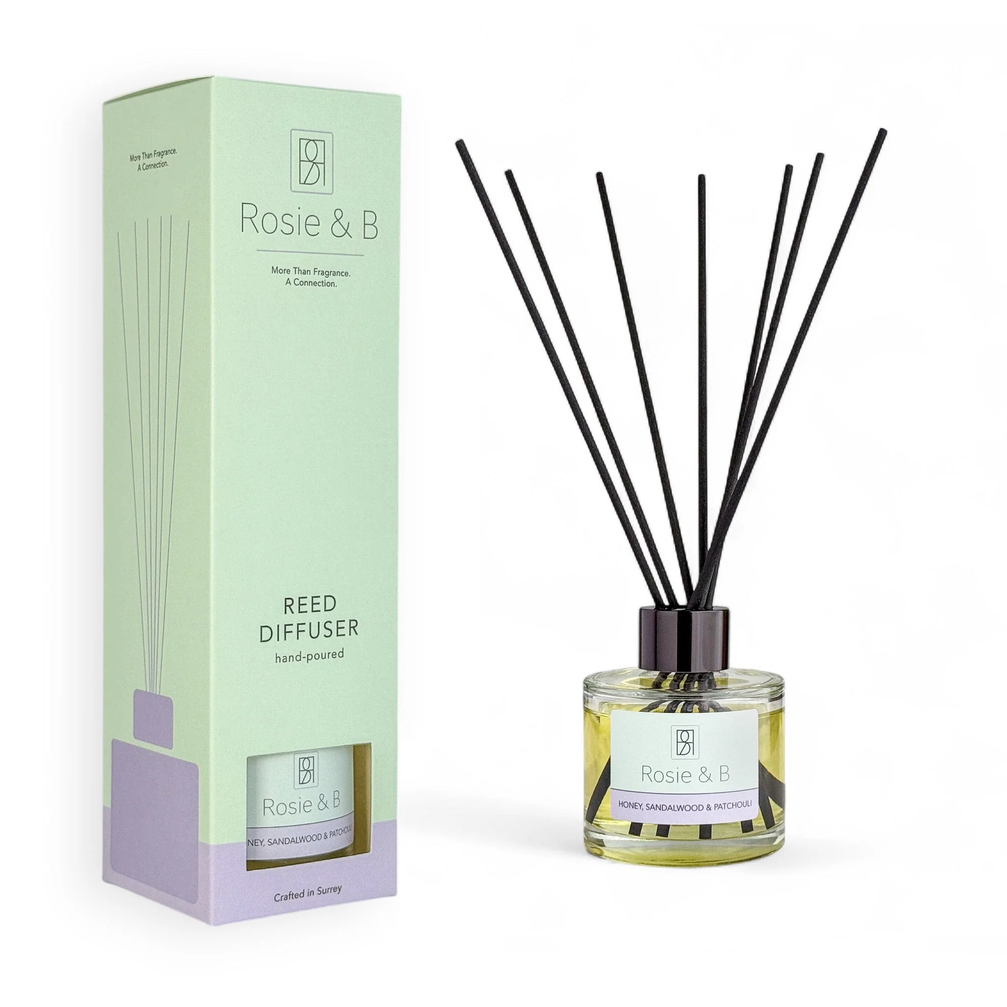 Honey, Sandalwood & Patchouli Reed Diffuser - Image 2