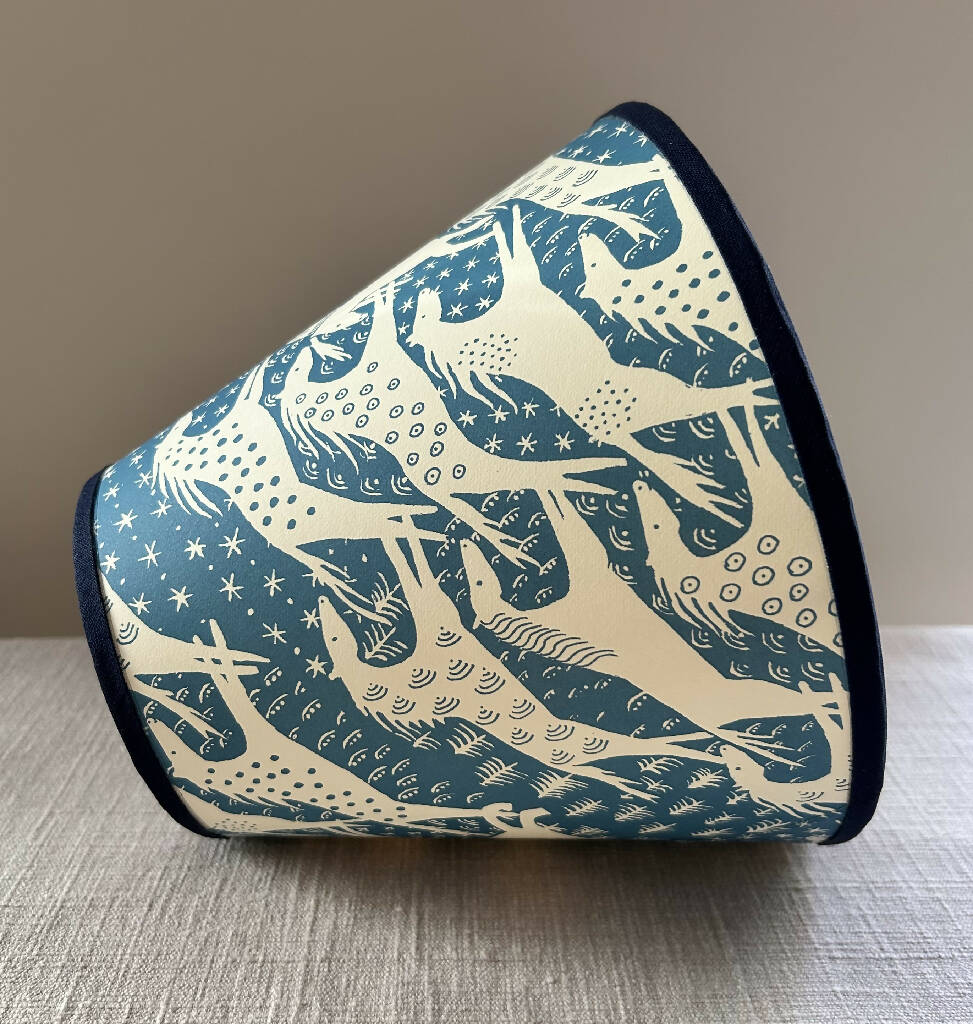 'Horses Horses Horses' Lampshade in Blue - Image 8