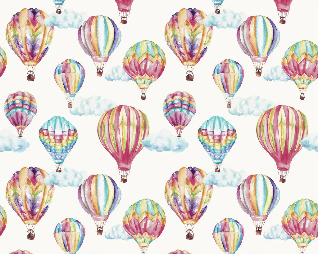 Hot Air Balloons Curtain Fabric - Image 2