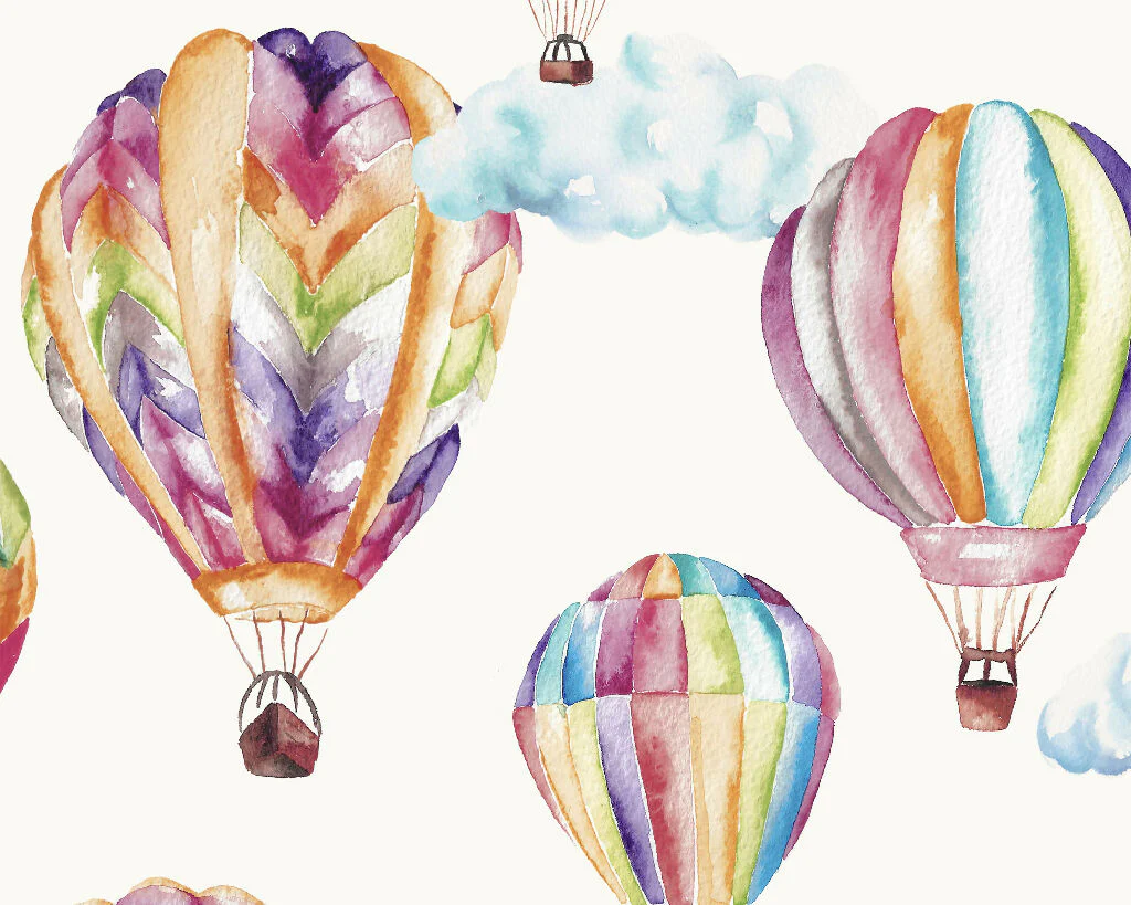 Hot Air Balloons Curtain Fabric - Image 3