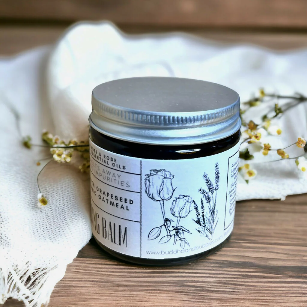 Hot Cleanse Cleansing Facial Balm Sensitive Skin Lavender & Rose Damascena Essential Oils - Image 4