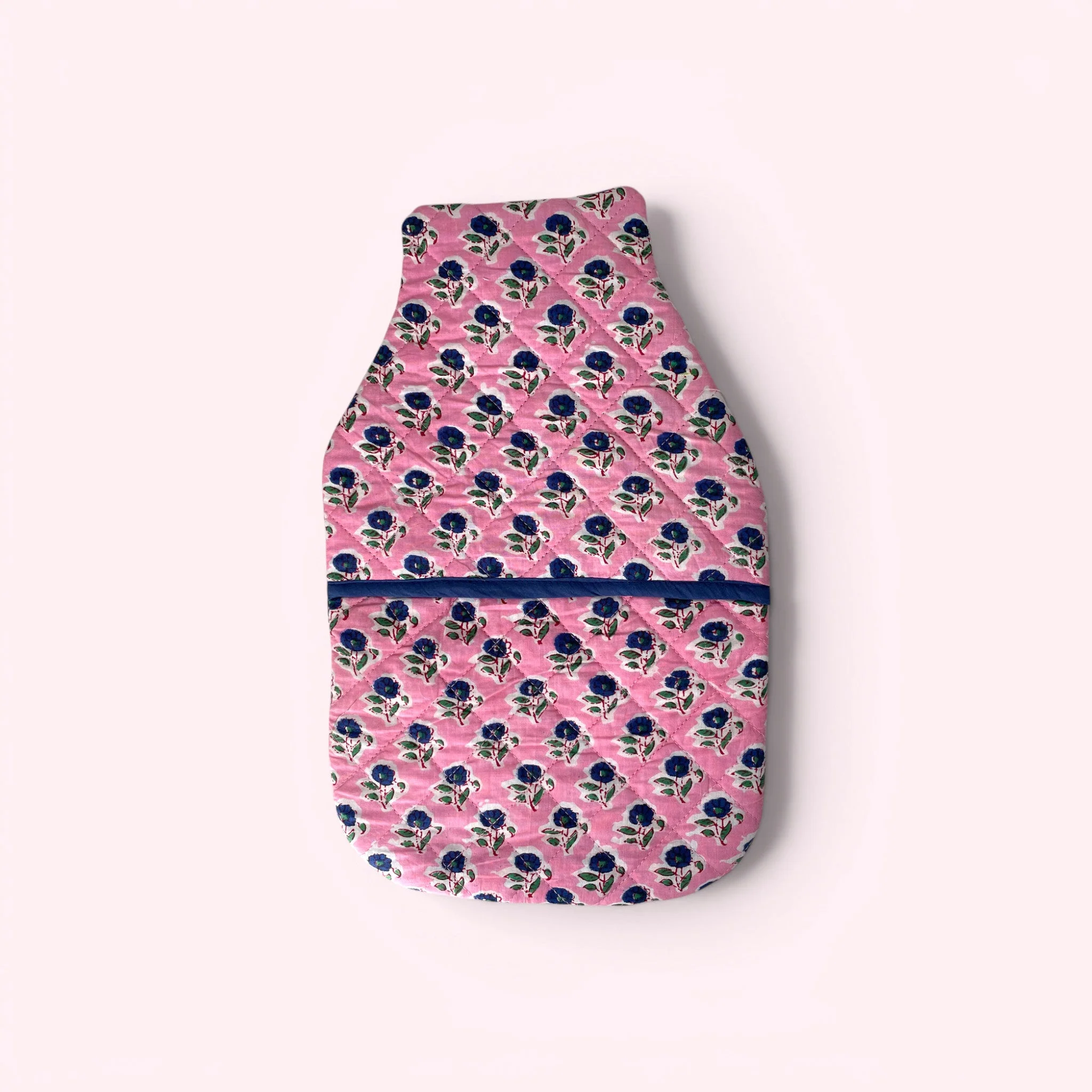 Hot Water Bottle Cover - Pink Flower Print - Image 2