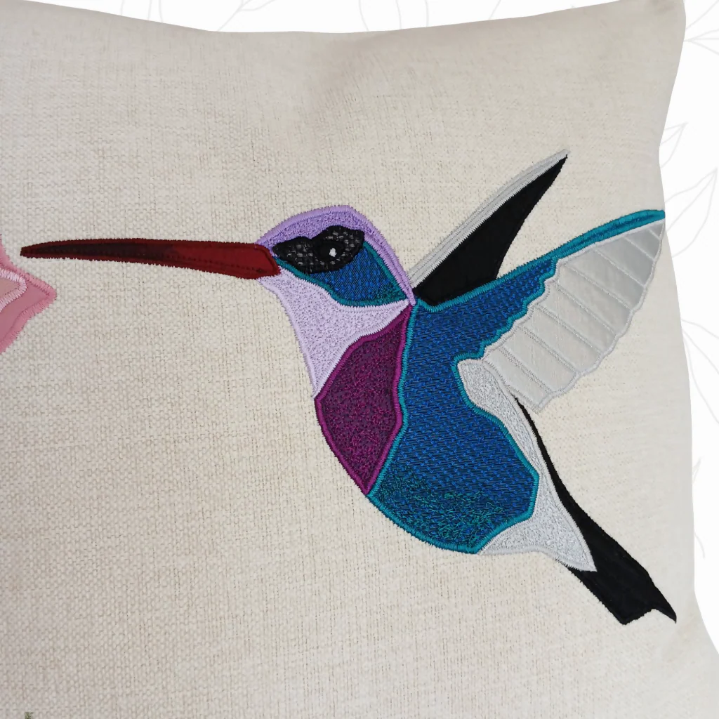 Hummingbird Handmade Cushion - Image 5