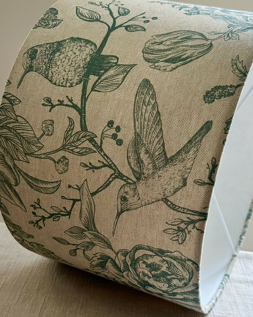 'Hummingbirds & Roses' Lampshade - Image 2