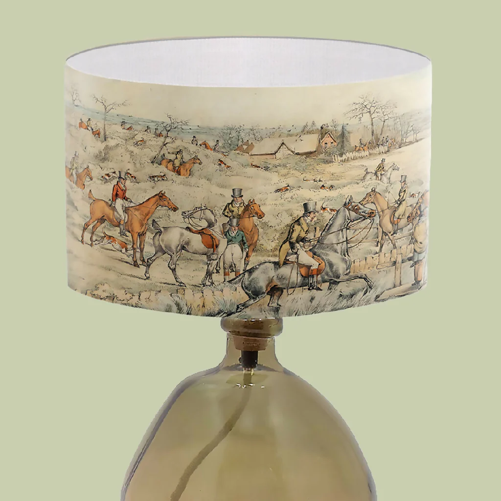 Hunting Scene Fine Art Lampshade - Image 2