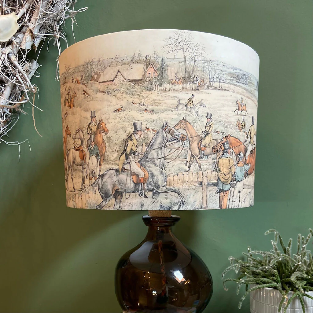 Hunting Scene Fine Art Lampshade - Image 8