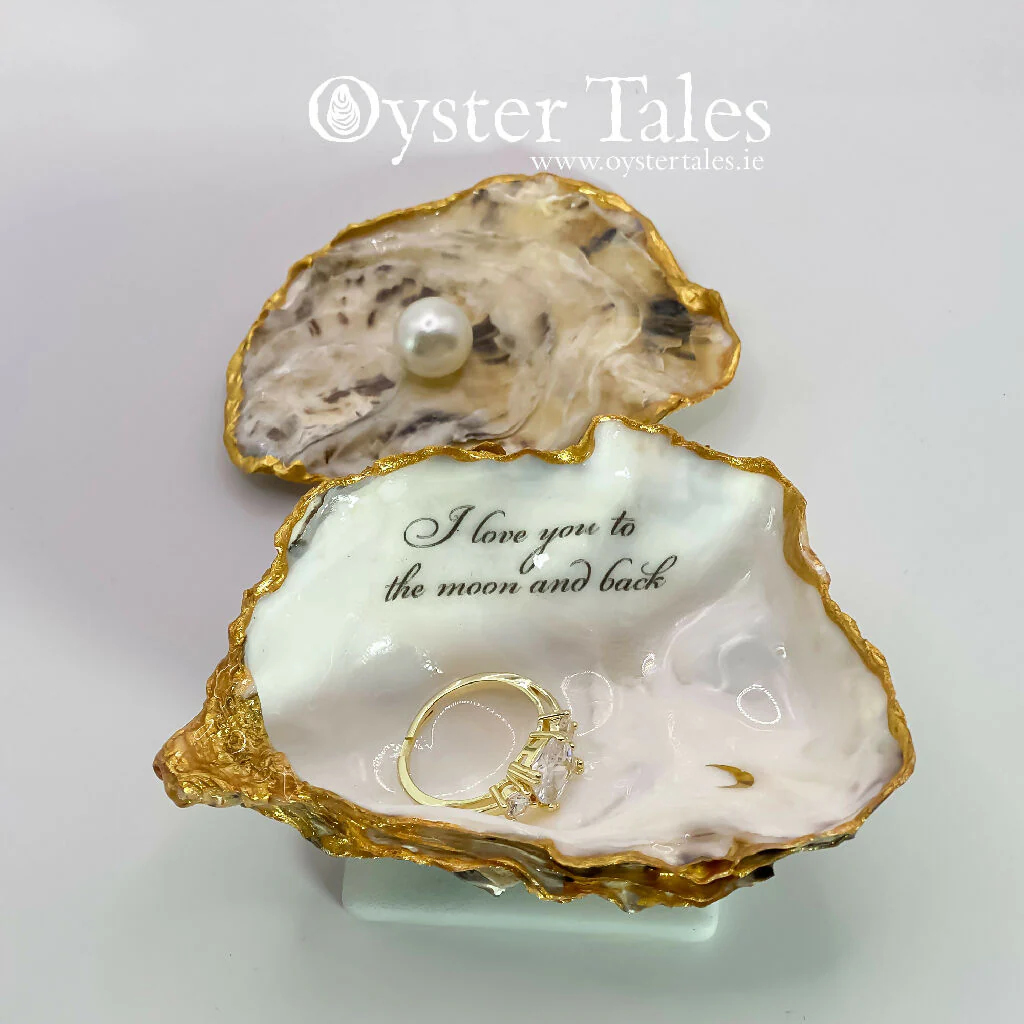 I love you to the moon and back - Oyster Ring/Trinket Dish - Image 3