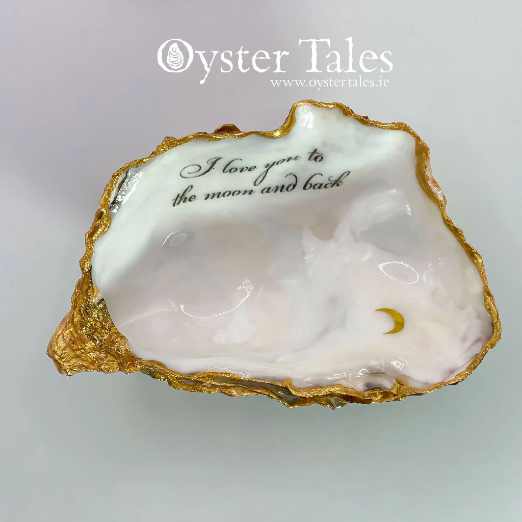 I love you to the moon and back - Oyster Ring/Trinket Dish - Image 4