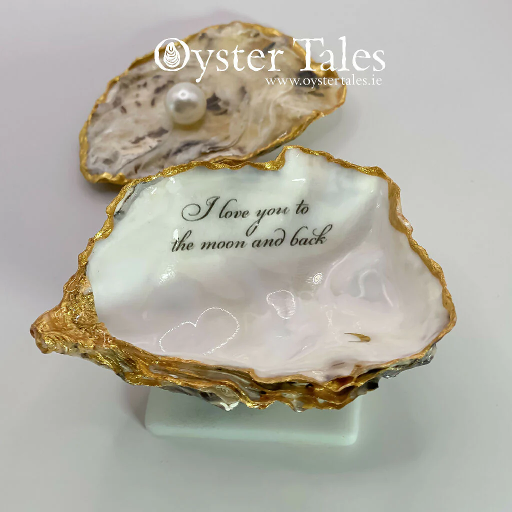 I love you to the moon and back - Oyster Ring/Trinket Dish - Image 5