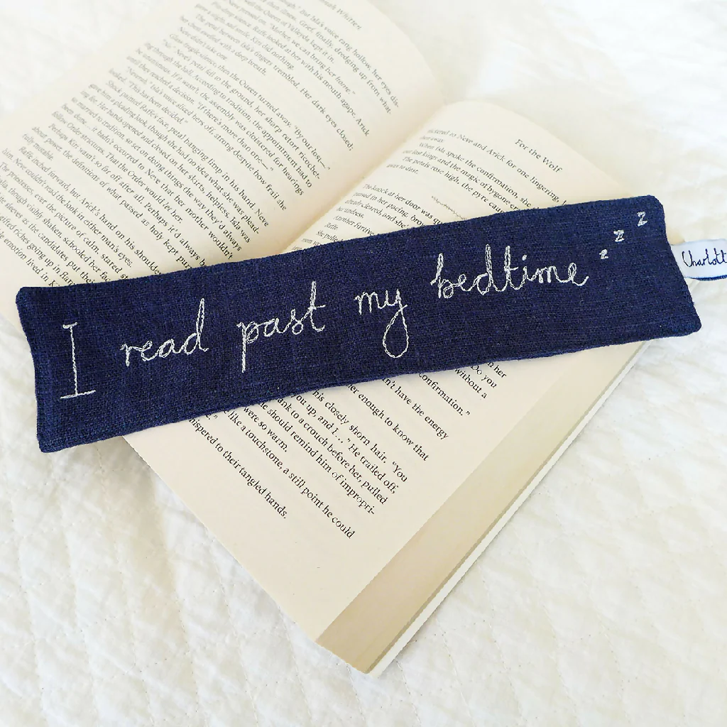 I Read Past my Bedtime Embroidered Bookmark - Image 2