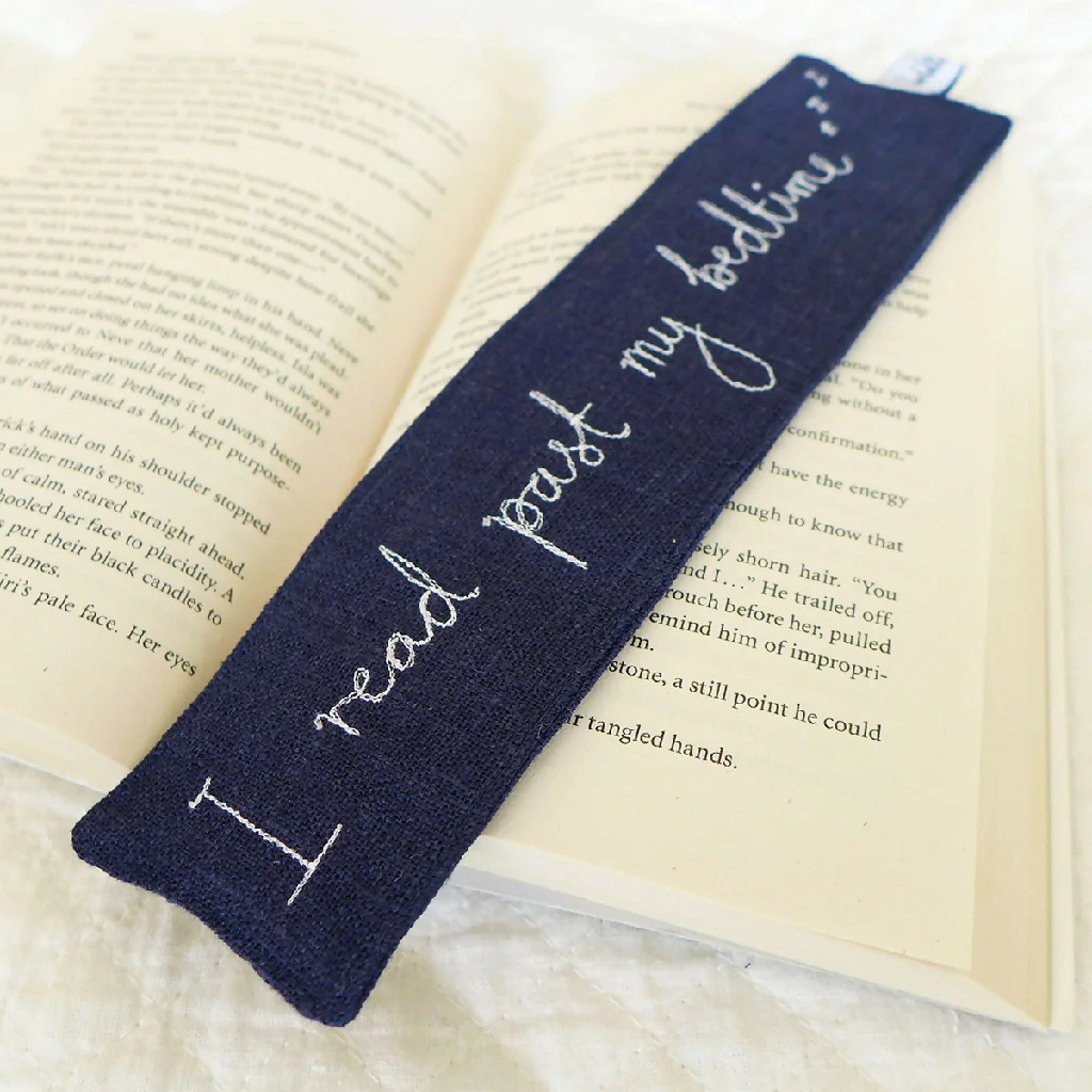 I Read Past my Bedtime Embroidered Bookmark - Image 3