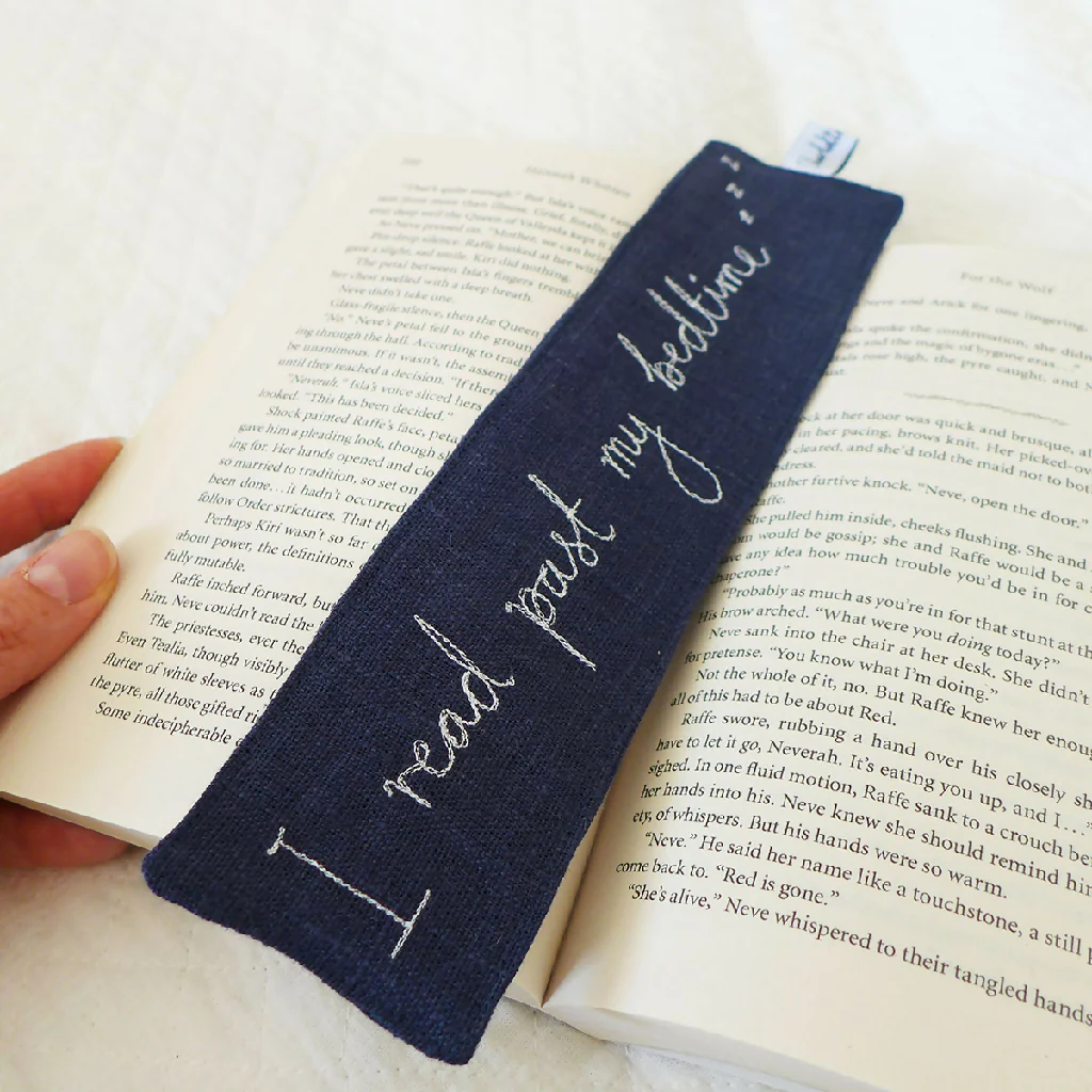 I Read Past my Bedtime Embroidered Bookmark - Image 4