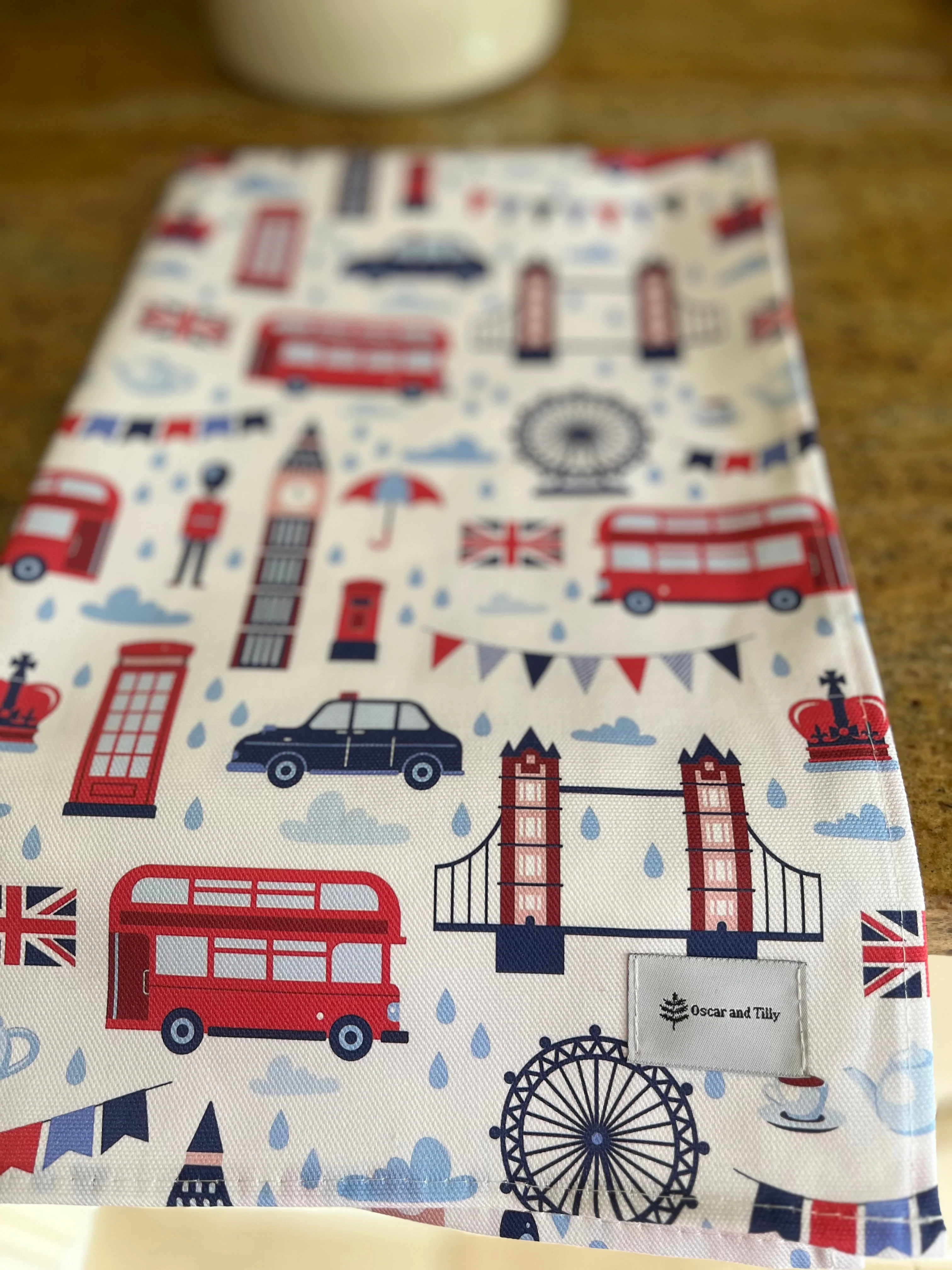 Iconic Landmarks of London Tea Towel - Image 2